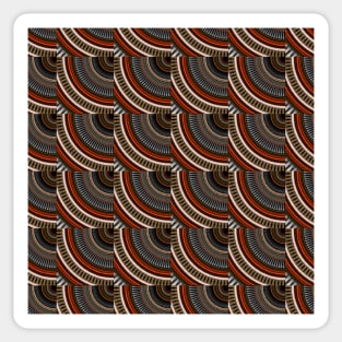 Pattern quarter Sticker